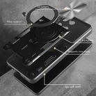 For Motorola Moto G75 5G CD Texture Sliding Camshield Magnetic Holder Phone Case(Silver) - 3