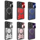 For Motorola Moto G Power 2025 CD Texture Sliding Camshield Magnetic Holder Phone Case(Pink) - 2