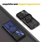 For Motorola Moto G56 5G CD Texture Sliding Camshield Magnetic Holder Phone Case(Purple) - 3