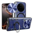 For OPPO Find X8 CD Texture Sliding Camshield Magnetic Holder Phone Case(Blue) - 1