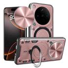 For OPPO Find X8 Pro CD Texture Sliding Camshield Magnetic Holder Phone Case(Pink) - 1