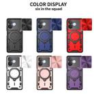 For OPPO A5 Pro 5G Global CD Texture Sliding Camshield Magnetic Holder Phone Case(Pink) - 2