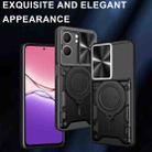 For OPPO A5 5G Global / A5x 5G CD Texture Sliding Camshield Magnetic Holder Phone Case(Blue) - 2