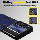 For OPPO Reno14 5G Global CD Texture Sliding Camshield Magnetic Holder Phone Case(Black) - 3