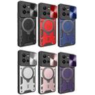 For vivo V25 5G Global CD Texture Sliding Camshield Magnetic Holder Phone Case(Black) - 2