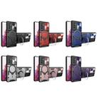 For vivo V23e 4G / 5G Global CD Texture Sliding Camshield Magnetic Holder Phone Case(Blue) - 2