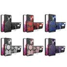 For vivo V23e 4G / 5G Global CD Texture Sliding Camshield Magnetic Holder Phone Case(Purple) - 2