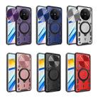 For vivo X100 5G CD Texture Sliding Camshield Magnetic Holder Phone Case(Pink) - 2