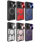 For vivo V30e 5G Global CD Texture Sliding Camshield Magnetic Holder Phone Case(Purple) - 2