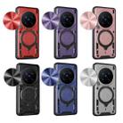 For vivo X200 Pro 5G CD Texture Sliding Camshield Magnetic Holder Phone Case(Silver) - 2