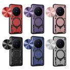 For vivo X200 5G CD Texture Sliding Camshield Magnetic Holder Phone Case(Blue) - 2