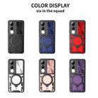 For vivo V50 Lite 4G CD Texture Sliding Camshield Magnetic Holder Phone Case(Purple) - 2