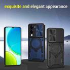 For vivo Y29s 5G CD Texture Sliding Camshield Magnetic Holder Phone Case(Black) - 3