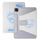 For iPad Pro 12.9 2022 / 2021 / 2020 Split Drawer Rotation Painted Leather Smart Tablet Case(Cute Dog) - 1