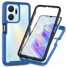 For Honor X7a Starry Sky Full Body Hybrid Shockproof Phone Case with PET Film(Royal Blue) - 1