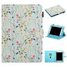 For 7 inch Universal Tablet PC Flower Pattern Horizontal Flip Leather Case with Card Slots & Holder(Small Floral) - 1