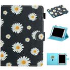 For 10 inch Universal Tablet PC Flower Pattern Horizontal Flip Leather Case with Card Slots & Holder(Small Daisies) - 1