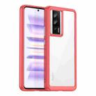 For Xiaomi Poco F5 Pro Colorful Series Acrylic Hybrid TPU Phone Case(Red) - 1