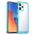 For Xiaomi Poco M6 Pro 5G Colorful Series Acrylic Hybrid TPU Phone Case(Transparent Blue) - 1