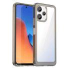 For Xiaomi Poco M6 Pro 5G Colorful Series Acrylic Hybrid TPU Phone Case(Transparent Grey) - 1