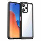 For Xiaomi Poco M6 Pro 5G Colorful Series Acrylic Hybrid TPU Phone Case(Black) - 1