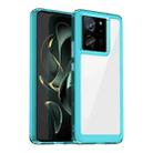 For Xiaomi Redmi K60 Ultra Colorful Series Acrylic Hybrid TPU Phone Case(Transparent Blue) - 1