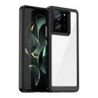 For Xiaomi Redmi K60 Ultra Colorful Series Acrylic Hybrid TPU Phone Case(Black) - 1