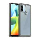 For Xiaomi Redmi A1+ Colorful Series Acrylic Hybrid TPU Phone Case(Transparent Grey) - 1