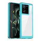 For Xiaomi 13T Colorful Series Acrylic Hybrid TPU Phone Case(Transparent Blue) - 1