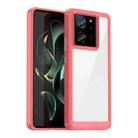 For Xiaomi 13T Colorful Series Acrylic Hybrid TPU Phone Case(Red) - 1