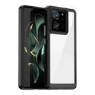 For Xiaomi 13T Colorful Series Acrylic Hybrid TPU Phone Case(Black) - 1