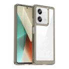 For Xiaomi Redmi Note 13 5G Colorful Series Acrylic Hybrid TPU Phone Case(Transparent Grey) - 1