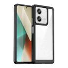 For Xiaomi Redmi Note 13 5G Colorful Series Acrylic Hybrid TPU Phone Case(Black) - 1