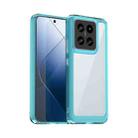 For Xiaomi 14 Colorful Series Acrylic Hybrid TPU Phone Case(Transparent Blue) - 1