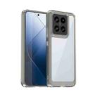 For Xiaomi 14 Pro Colorful Series Acrylic Hybrid TPU Phone Case(Transparent Grey) - 1