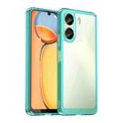 For Xiaomi Redmi 13C 4G Colorful Series Acrylic Hybrid TPU Phone Case(Transparent Blue) - 1