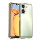 For Xiaomi Redmi 13C 4G Colorful Series Acrylic Hybrid TPU Phone Case(Transparent Grey) - 1