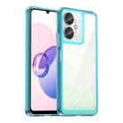 For Xiaomi Poco C65 Colorful Series Acrylic Hybrid TPU Phone Case(Transparent Blue) - 1