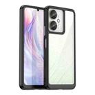 For Xiaomi Redmi 13R 5G Colorful Series Acrylic Hybrid TPU Phone Case(Black) - 1