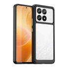 For Xiaomi Redmi K70 Pro Colorful Series Acrylic Hybrid TPU Phone Case(Black) - 1