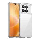 For Xiaomi Redmi K70E Colorful Series Acrylic Hybrid TPU Phone Case(Transparent) - 1