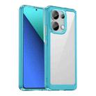 For Xiaomi Redmi Note 13 4G Global Colorful Series Acrylic Hybrid TPU Phone Case(Transparent Blue) - 1