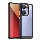 For Redmi Note 13 Pro 4G Global Colorful Series Acrylic Hybrid TPU Phone Case(Black) - 1