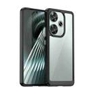 For Xiaomi Redmi Turbo 3 Colorful Series Acrylic Hybrid TPU Phone Case(Black) - 1