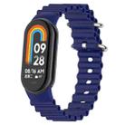 For Xiaomi Mi Band 8 Ocean Silicone Watch Band(Blue) - 1
