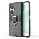 For Huawei nova 11i Magnetic Ring Holder PC + TPU Phone Case(Black) - 1