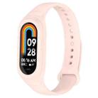 For Xiaomi Mi Band 8 Integrated Silicone Replacement Watch Band(Pink) - 1