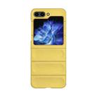 For Samsung Galaxy Z Flip5 Skin Feel Magic Shield Shockproof Phone Case(Yellow) - 1
