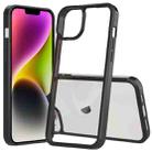 For iPhone 15 Plus Scratchproof Acrylic TPU Phone Case(Black) - 1