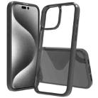 For iPhone 16 Pro Max Scratchproof Acrylic TPU Phone Case(Black) - 1